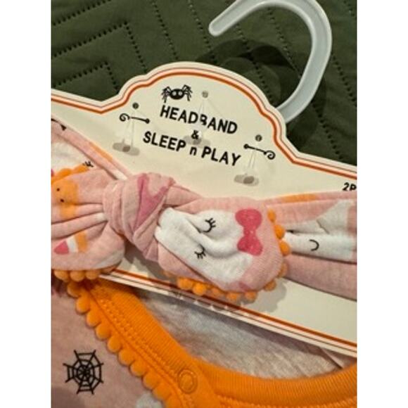 NWT Modern Kids Halloween Pajamas And Headband Size 24 Months - Picture 6 of 7